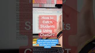 How to catch students cheating using ChatGPT! ￼#teachers #chatgpt