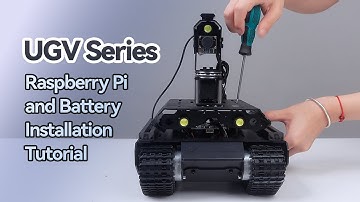 Assembly tutorial for ugv rover & ugv beast, AI robot, how to install Raspberry Pi and batteries