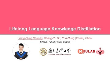 [EMNLP 2020] Lifelong Language Knowledge Distillation