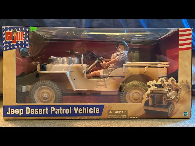 GI Joe 2002 Jeep Desert Patrol Vehicle Review - YouTube