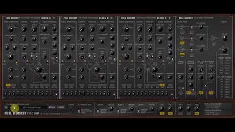 Full Bucket FB-3300 - VST synthesizer - factory presets demo