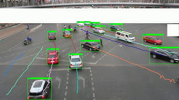 Tracking of vehicles using Centroid tracker and YOLOv3