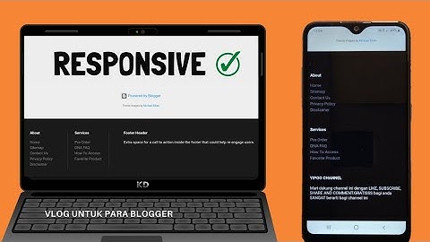 cara membuat footer di blogger - ||⚠️ Hanya Cocok di Template yang Sama (Contempo Light)