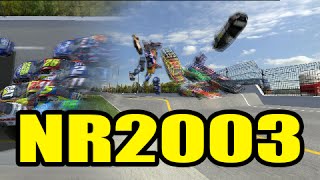 NR2003 Click Bait: Daytona Glitch Massive Wrecks