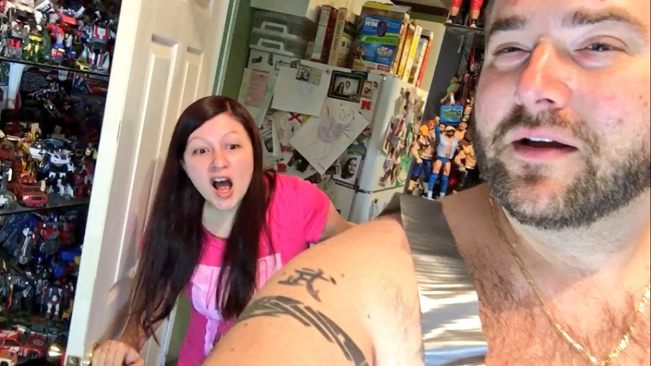 HEEL WIFE REACTS TO CRINGEY HUSBAND WRAPPED IN DUCT TAPE - YouTube