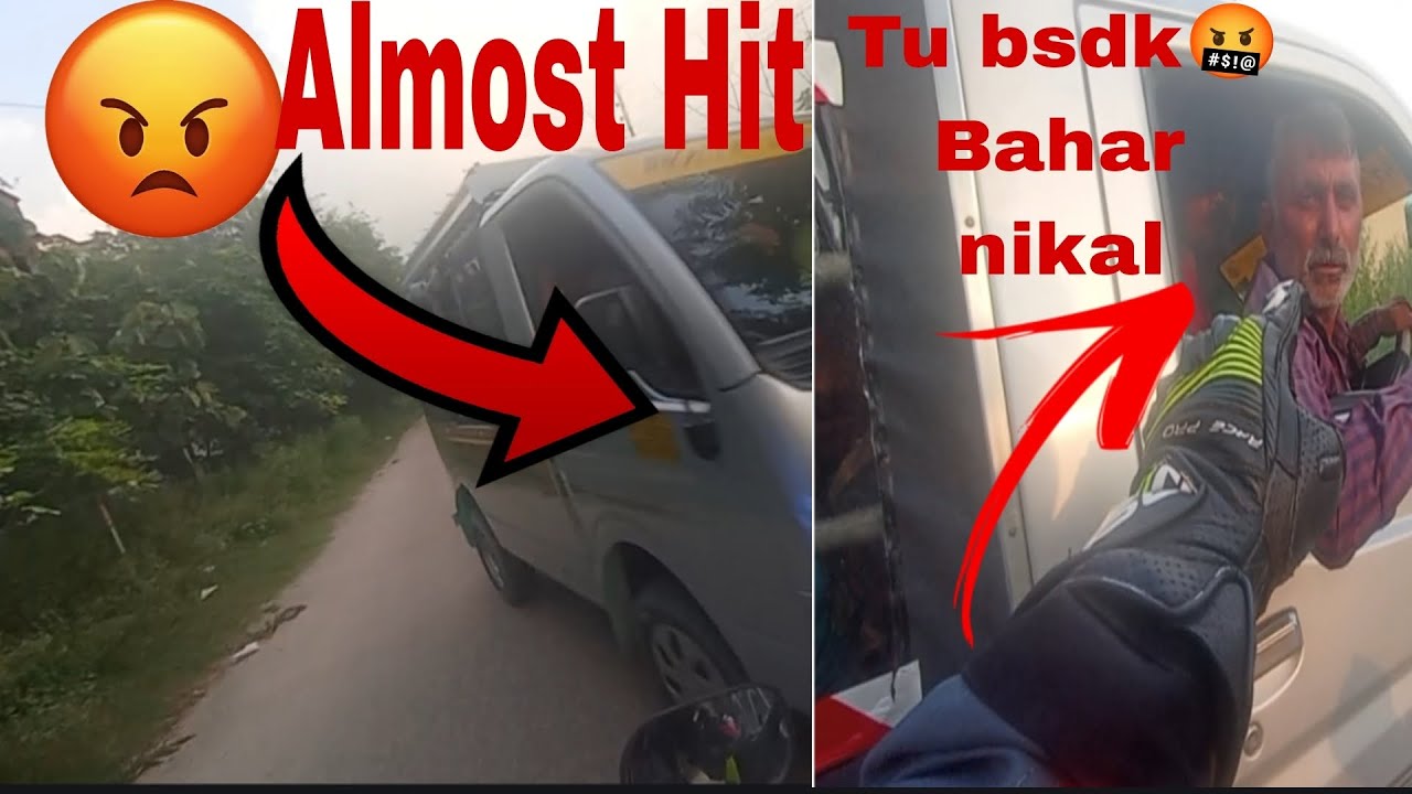 Drunken and chapri driver almost Hit me 🤬🤬🤬#jammumotovlog #yamahar15 # ...