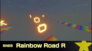 Rainbow Road R - Super Mario Kart In Minecraft