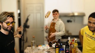 pretending to be bartenders.. ft Cyr, Phin | Nick & Malena