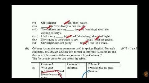 Q.5) 62031903 ame of the course : B. A. (Programme) Name of the paper : English Proficiency