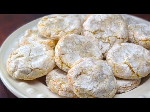 Cookies qui fondent dans la bouche! Sans farine! Fait en 5 min! Biscuits Siciliens zestes d39oranges