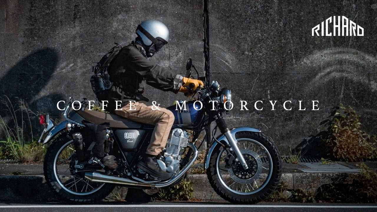 YAMAHA SR400] A refreshing May morning, a minimal trip enjoying