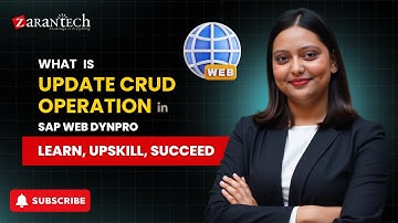 What is Update CRUD Operation in SAP Web DynPro | ZaranTech