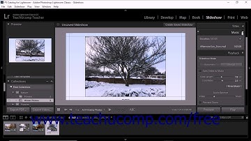 Lightroom Classic CC Tutorial Setting Slideshow Playback Options Adobe Training