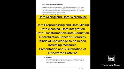 Data Warehouse & Data Mining Unit 3 #data_mining #data_warehouse #viral #viralvideo