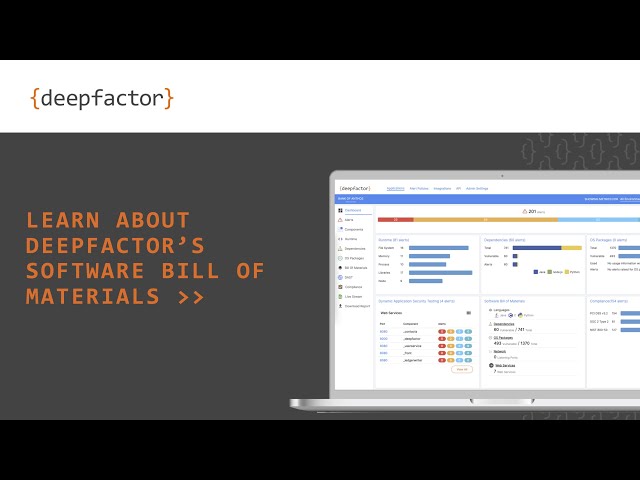 Learn About Deepfactor's Software Bill of Materials