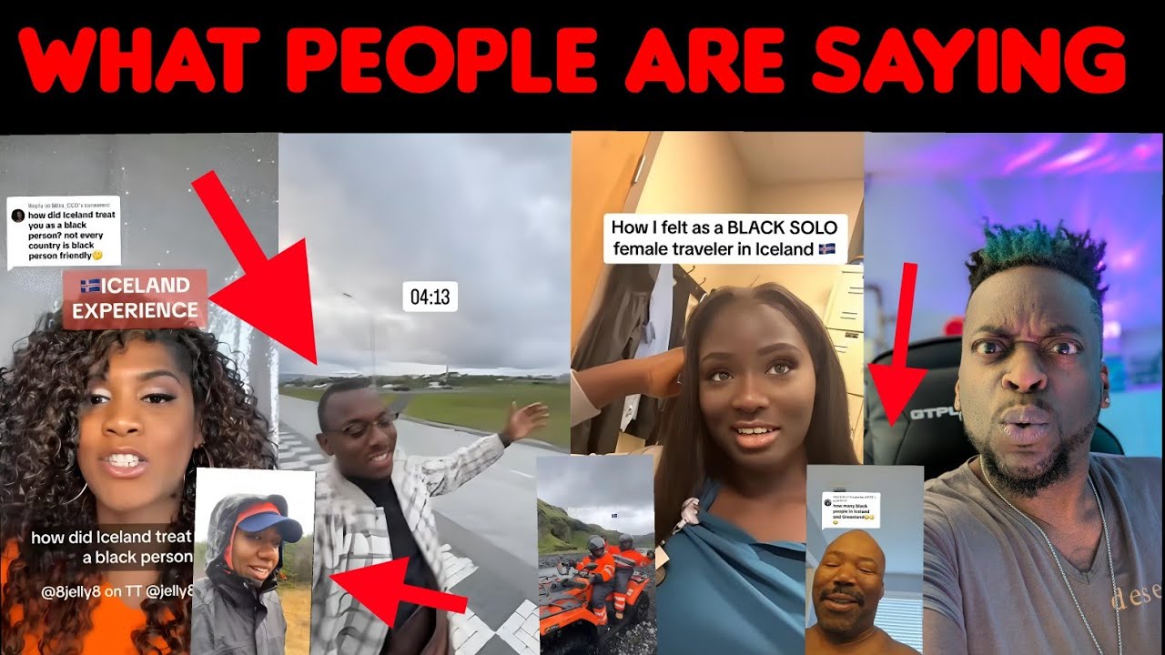 «Чернокожий американец TikTok встречает чернокожего исландца TikTok | Global Cousins»