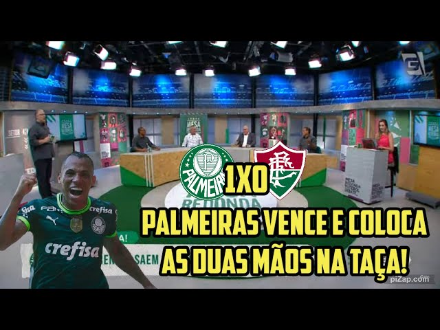 Palmeiras bate Flu, põe uma mão na taça e torcida faz festa de campeão