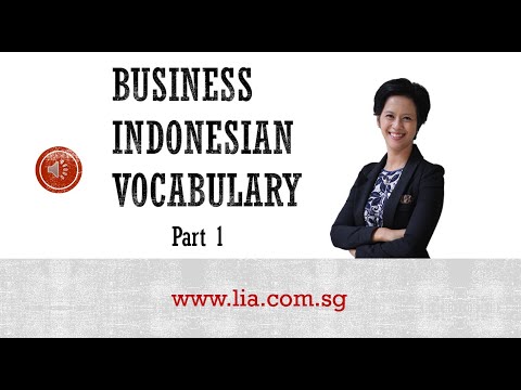 Let's Learn Business Indonesian in 3 Minutes! (Part 1)