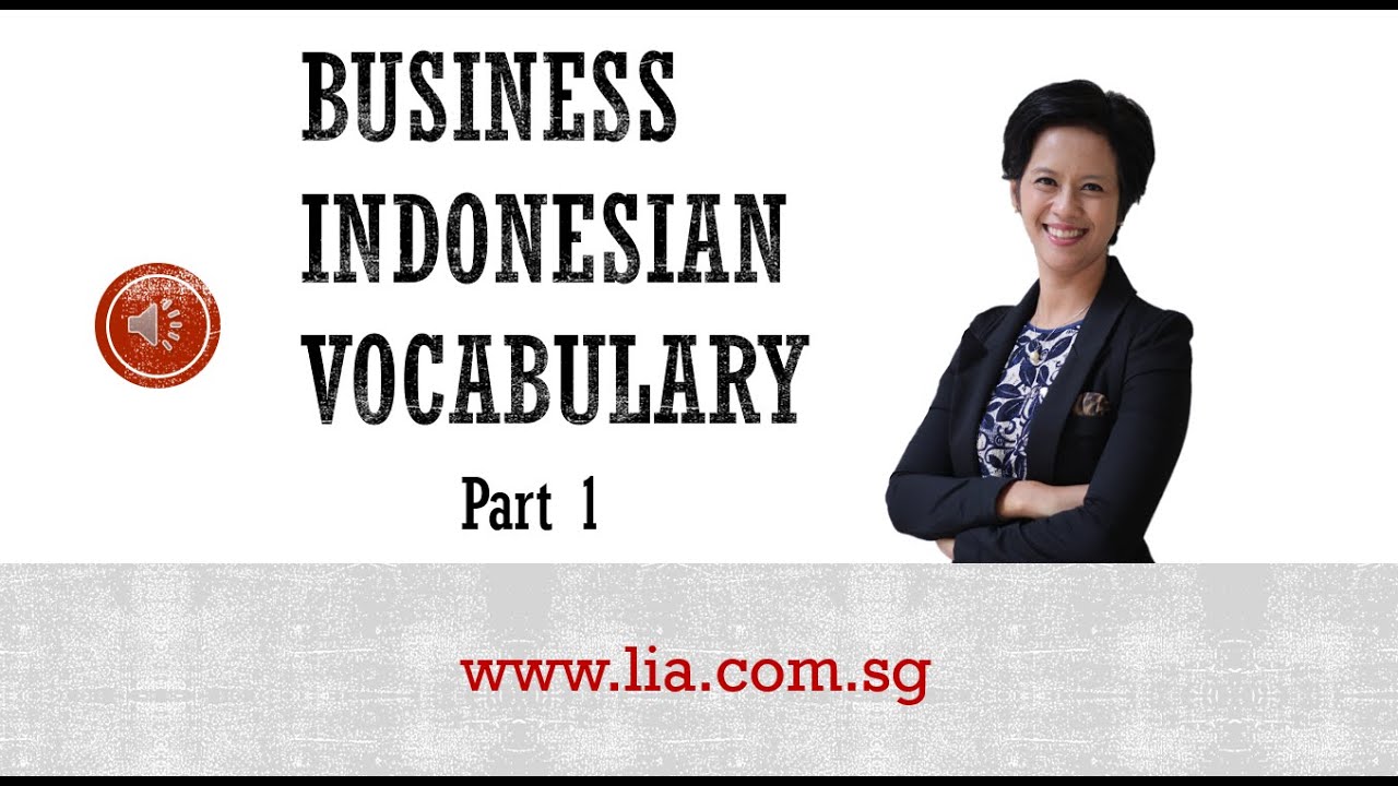 Let's Learn Business Indonesian in 3 Minutes! (Part 1)
