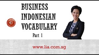 Let's Learn Business Indonesian in 3 Minutes! (Part 1)