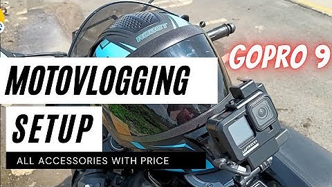 Motovlogging setup with go pro hero 9 || motovlogging setup accessories with price