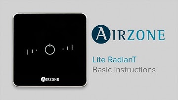 Airzone RadianT365 Lite Thermostat: Basic instructions for use
