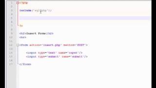 PHP: Inserting Into MySQL Database - Tutoiral