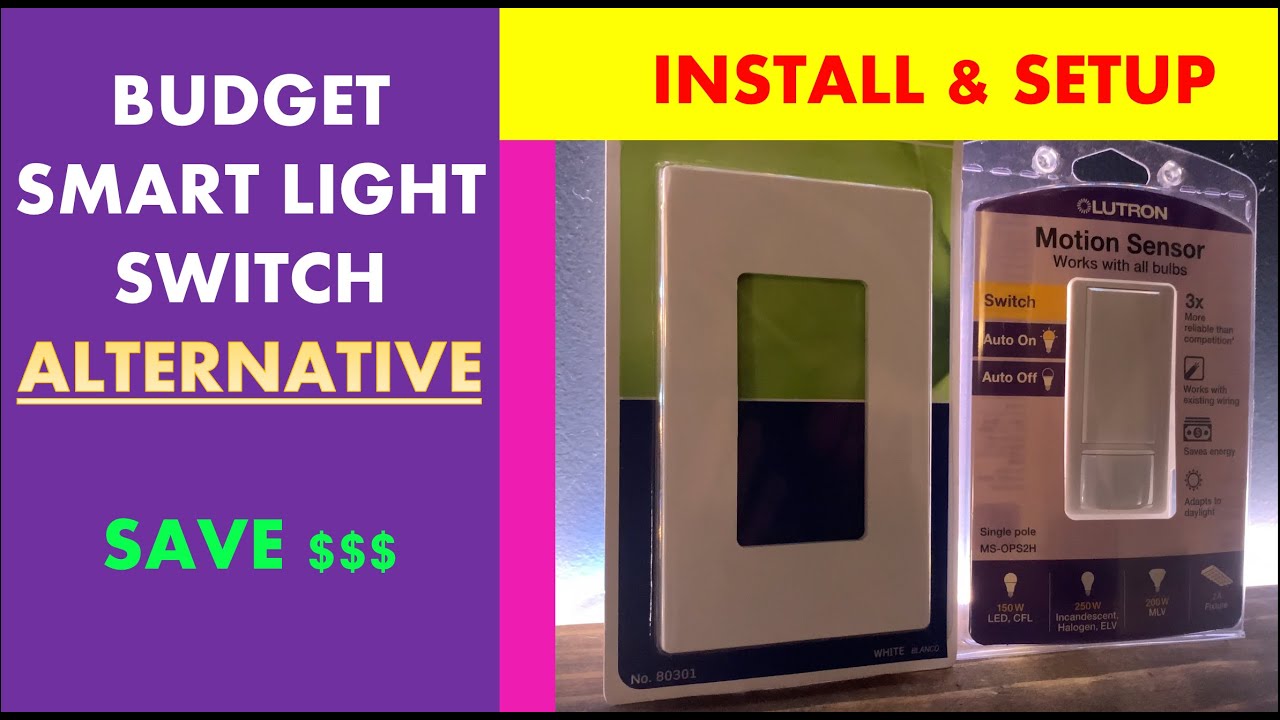 Lutron Motion Sensor Light Switch - YouTube