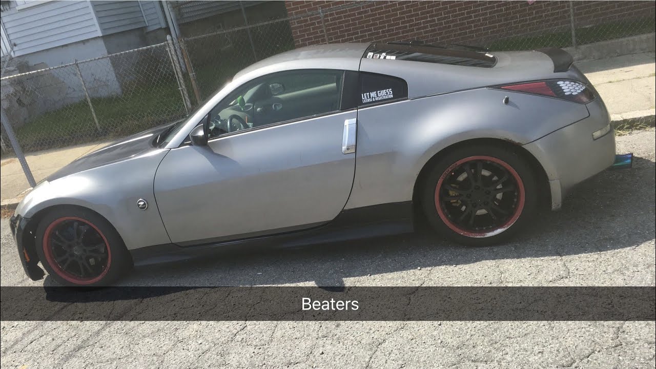 The Z Finally goes in the garage 350Z UPDATE! - YouTube