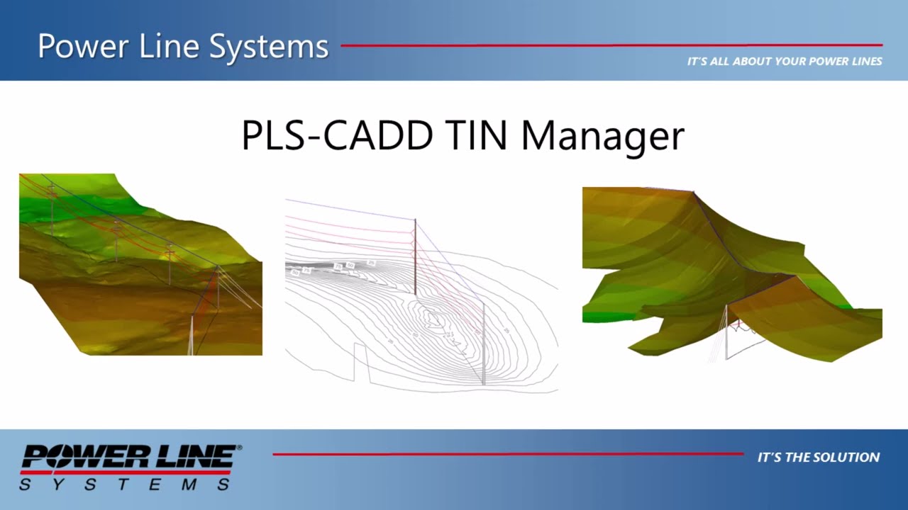 PLS-CADD TIN Manager