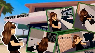 *PREGNANT* WORK DAY IN THE LIFE AS A BARISTA☕ - BERRY AVENUE RP *ROBLOX*