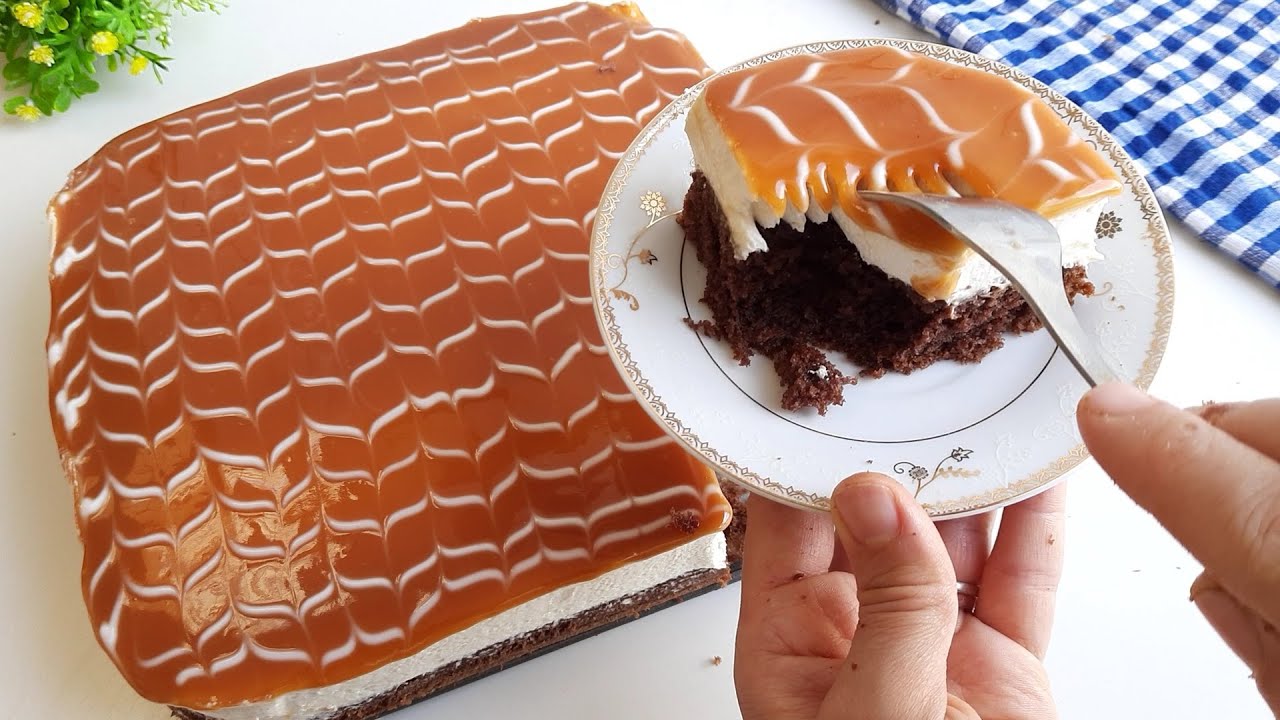 ببيضتين فقط حضري أروع طروطة بالكراميل للعيد وابهريهم كتجي خفيف ولذيذة بزاف