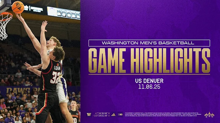 Washington 84, Denver 70 | Huskies Highlights