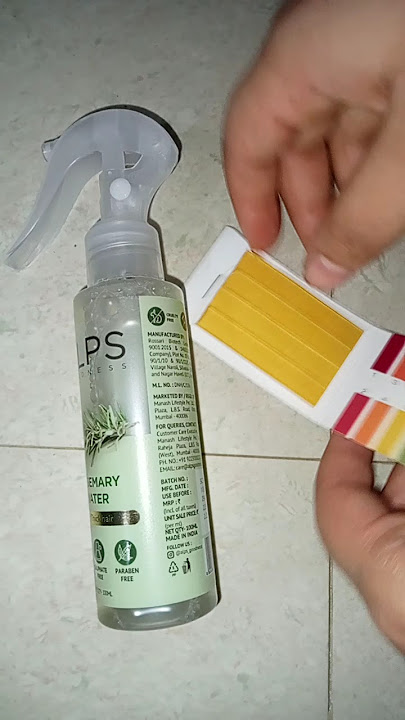 ALPS goodness rosemary water pH test #sorts #youtubeshorts