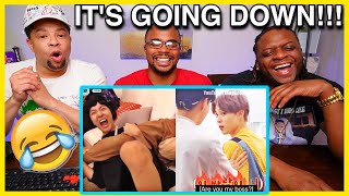 It's Going DOWN 😂| BTS Maknae Line vs. Hyung Line (REACTION)