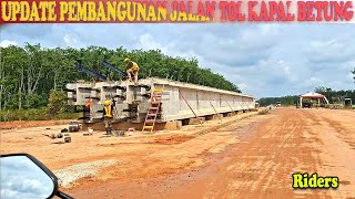 Download Lagu UPDATE PERKEMBANGAN JALAN TOL KAPAL BETUNG DARI MUSI 5 | zio drone MP3