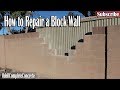 How to Repair a Block Wall Easy Fixes! DIY