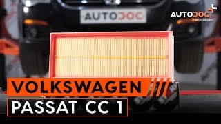 Монтаж на Въздушен филтър на VW PASSAT CC (357): безплатно видео