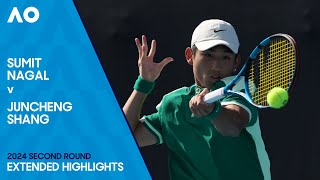 Sumit Nagal v Juncheng Shang Extended Highlights | Australian Open 2024 Second Round