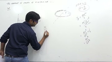 The moment of inertia of a uniform rod about a perpendicular axis passing through one end is I₁.