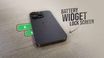 How to Add Battery Widget to iPhone Lock Screen (tutorial)