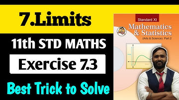 11th MATHS 2 | Chapter 7 Limit | Exercise 7.3 | PRADEEP GIRI SIR