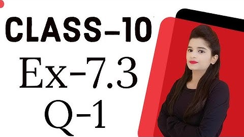 Q 1, Ex 7.3 - Coordinate Geometry - Chapter 7 - Maths Class 10th - NCERT