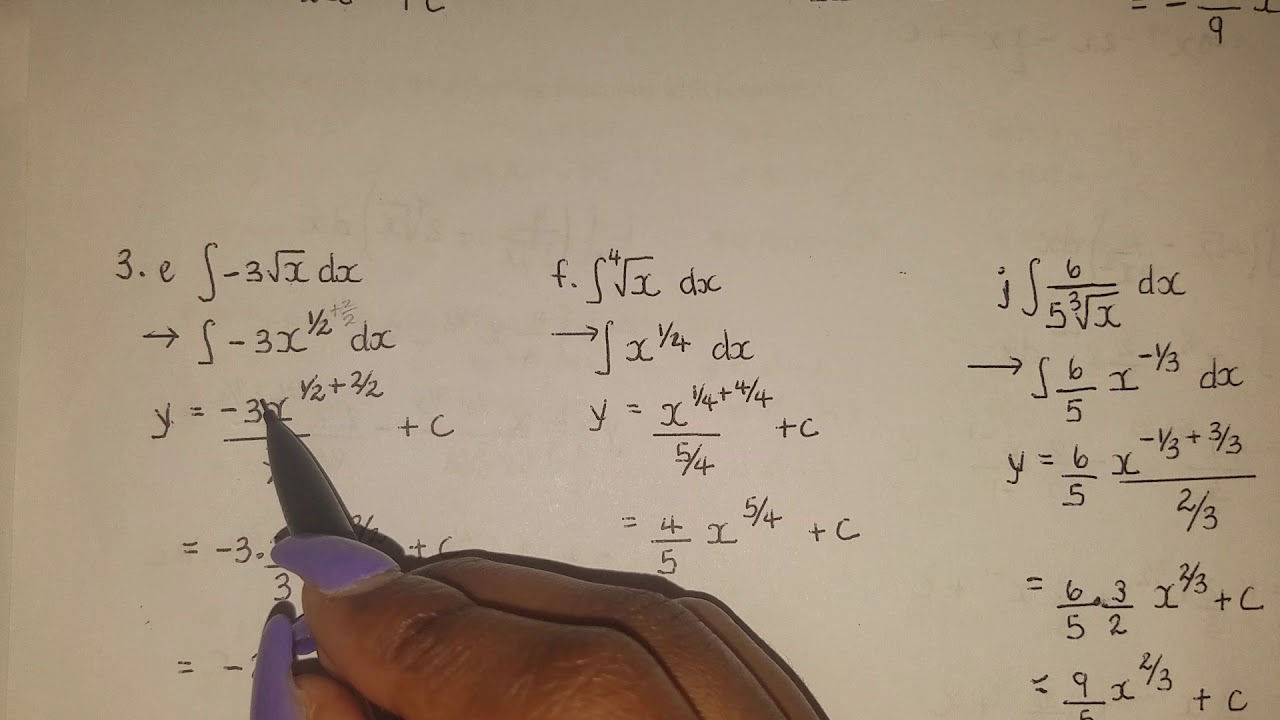 CAPE Integrated Mathematics Introduction To Integration YouTube Cape integrated mathematics introduction to integration youtube