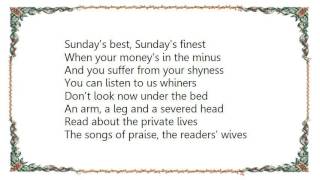 Elvis Costello - Sunday&#39;s Best Lyrics