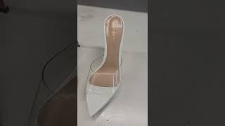 Sandalo Gianvito Rossi con fascia in PVC opacizzata. Questo è il risultato. #LaboratorioBonfanti