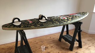 How To  Repair a damaged windsurf board
