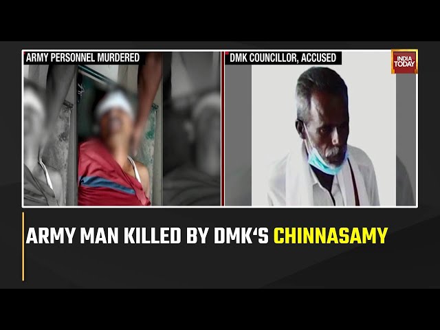 Army Man Beaten To Death By DMK Neta,  Hunt On For DMK Neta Chinnasamy, Son Arrested class=