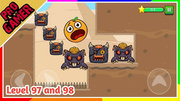 Red ball 7 level 97 and 98 gameplay walkthrough | Bounce ball 7 | Pro Gamer