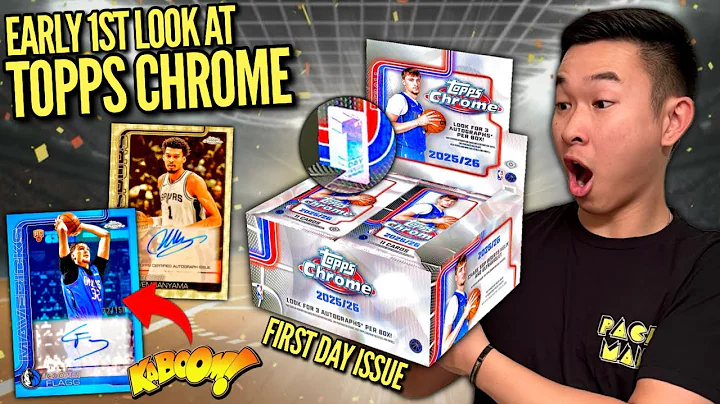 OUR 1ST EVER LOOK AT TOPPS CHROME BASKETBALL (KABOOM)! 😱🔥 2025-26 Topps Chrome FDI Hobby Box Review
